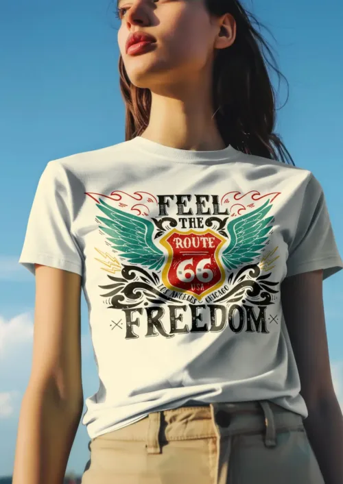 Camisetas estampadas Ruta 66